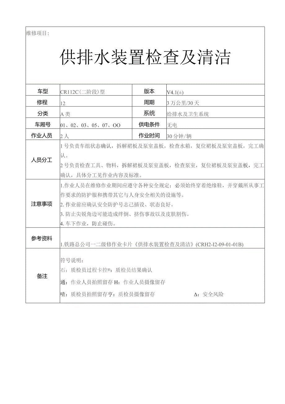 CRH动车组作业指导书-供排水装置检查及清洁.docx_第1页