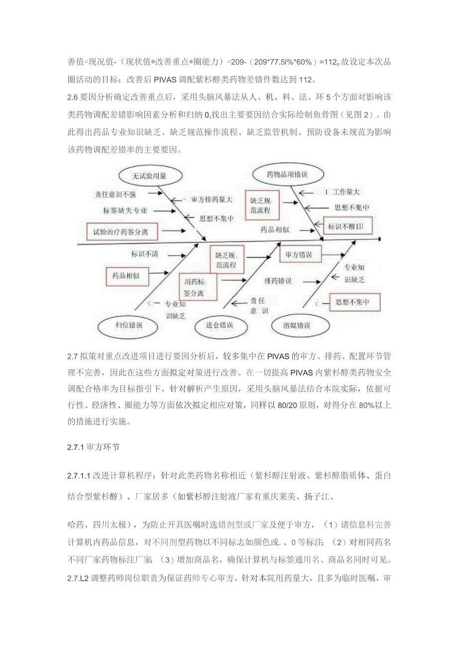 品管圈在静配中心紫杉醇类药物安全调配的管理实践静配中心质量持续改进案例.docx_第3页