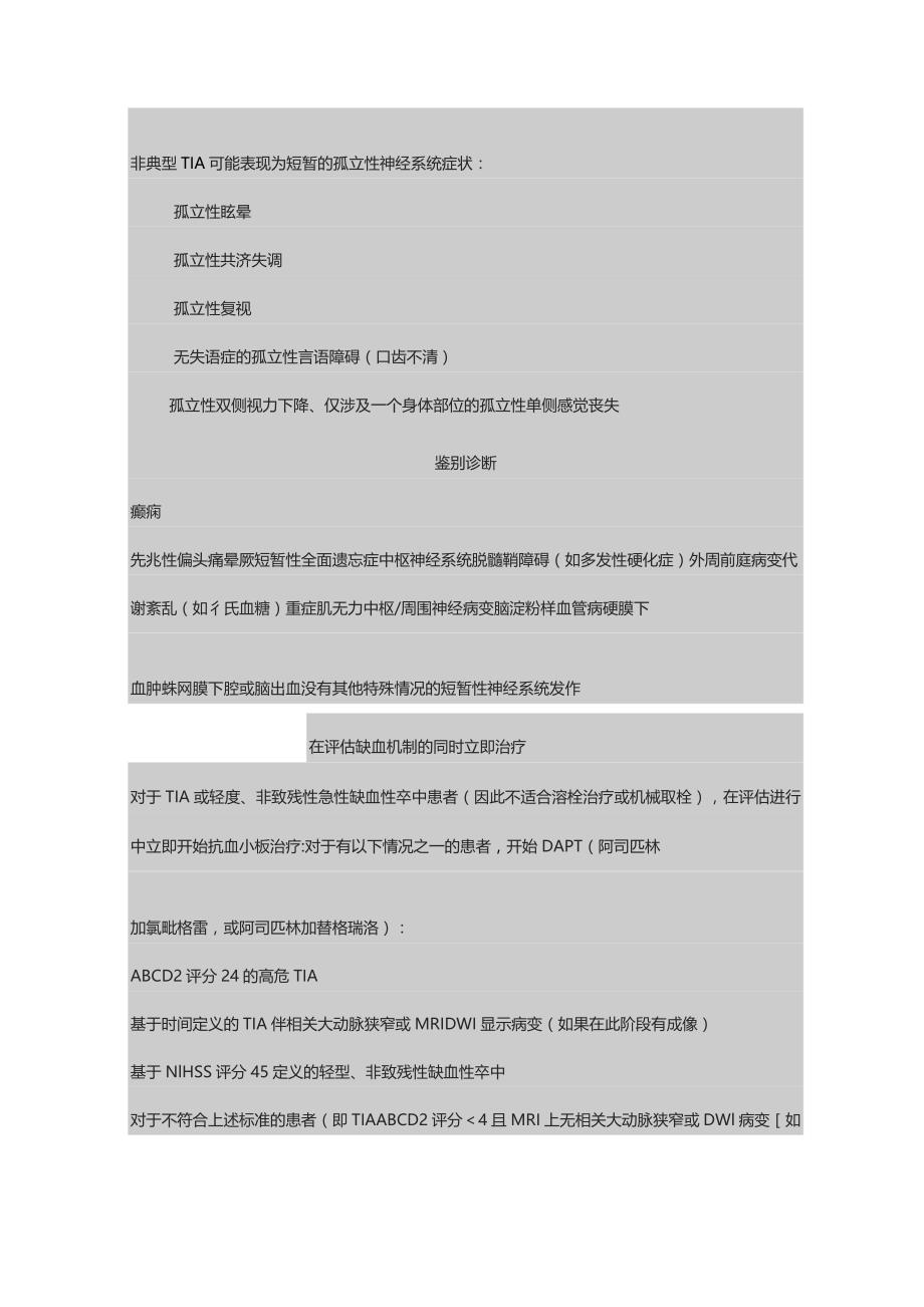 2023短暂性脑缺血发作和轻型缺血性脑卒中的初步评估和处理.docx_第2页