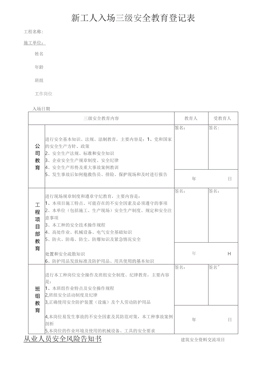 一人一档一套水电工教育资料.docx_第3页