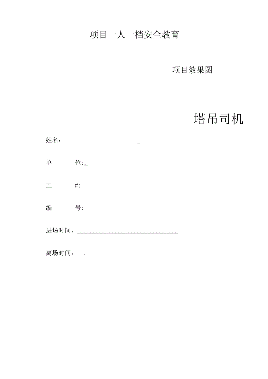 一人一档一套塔吊司机教育资料.docx_第1页