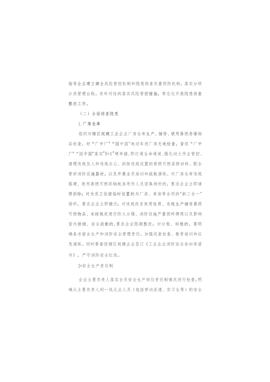 工业领域安全生产风险和消防安全隐患大排查大整治工作方案.docx_第2页