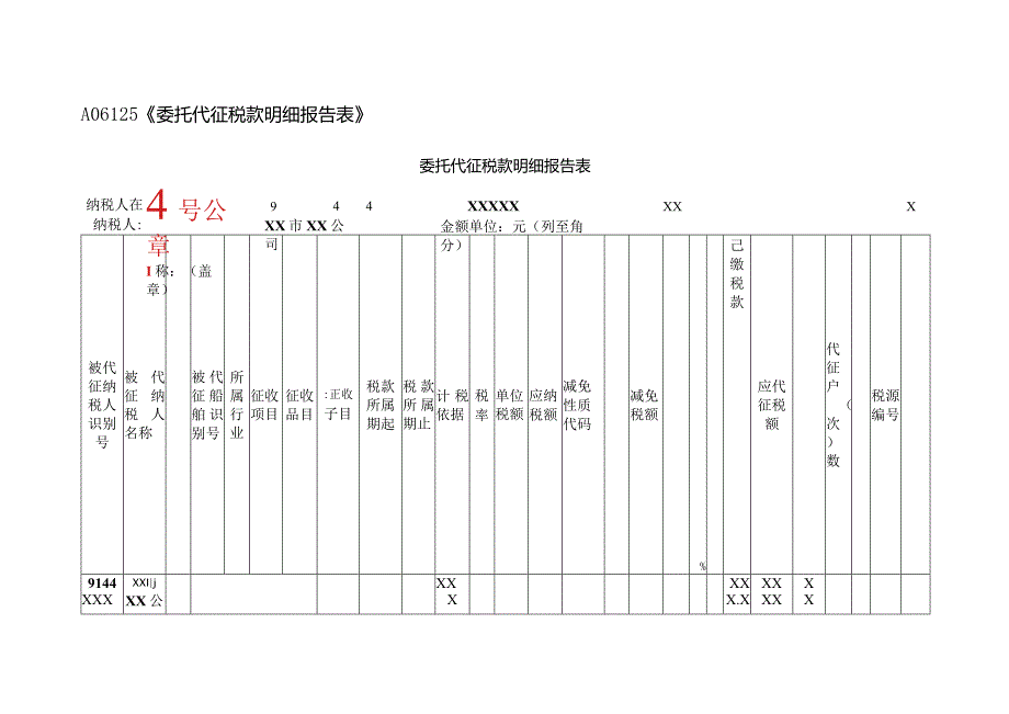 A06125《委托代征税款明细报告表》(填写样例).docx_第1页