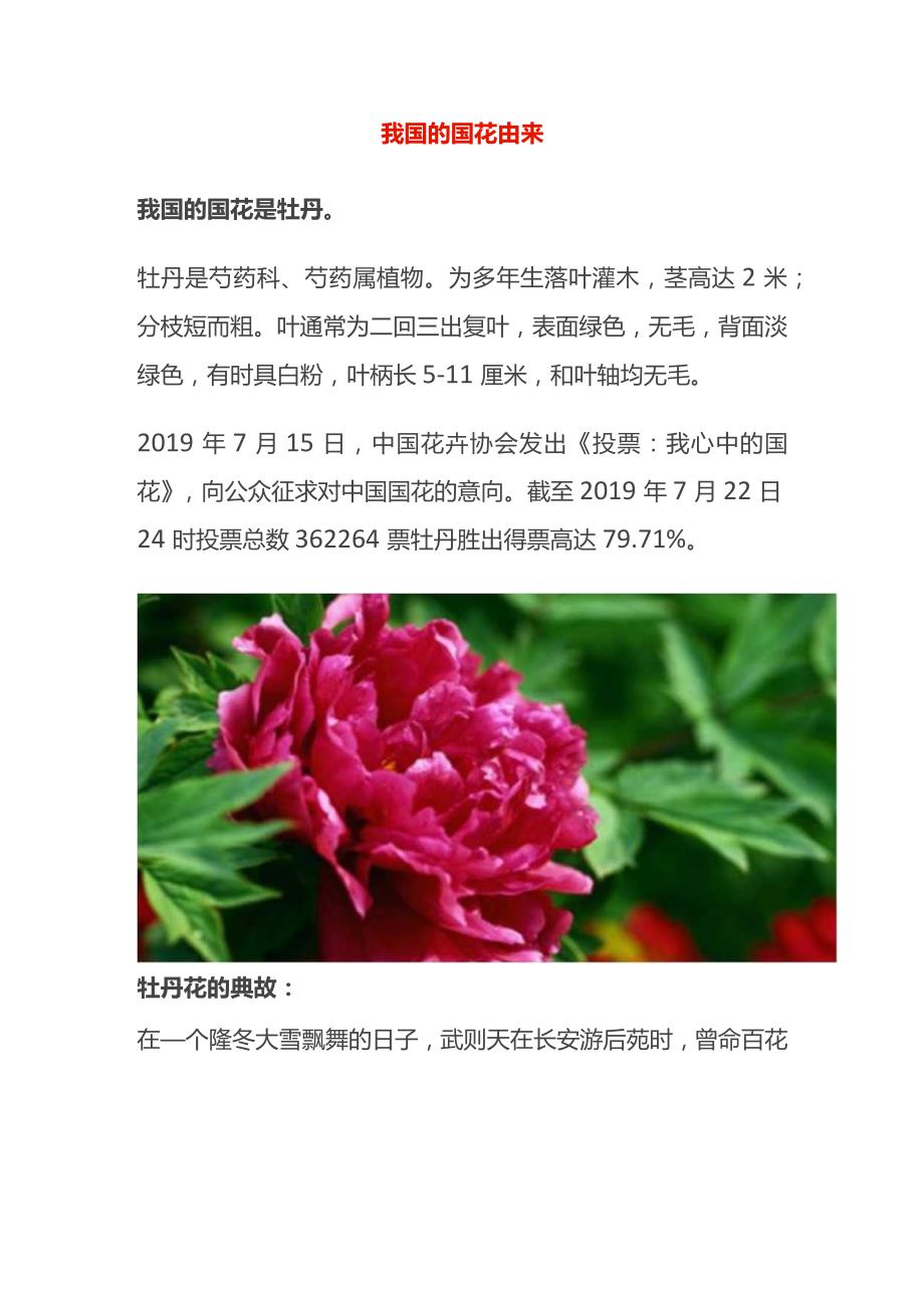 我国的国花由来.docx_第1页