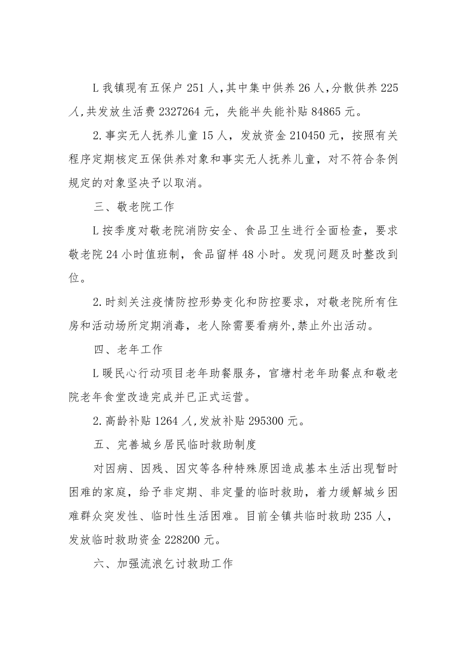 XX镇民政事务所2022年工作总结及下一步工作计划.docx_第2页