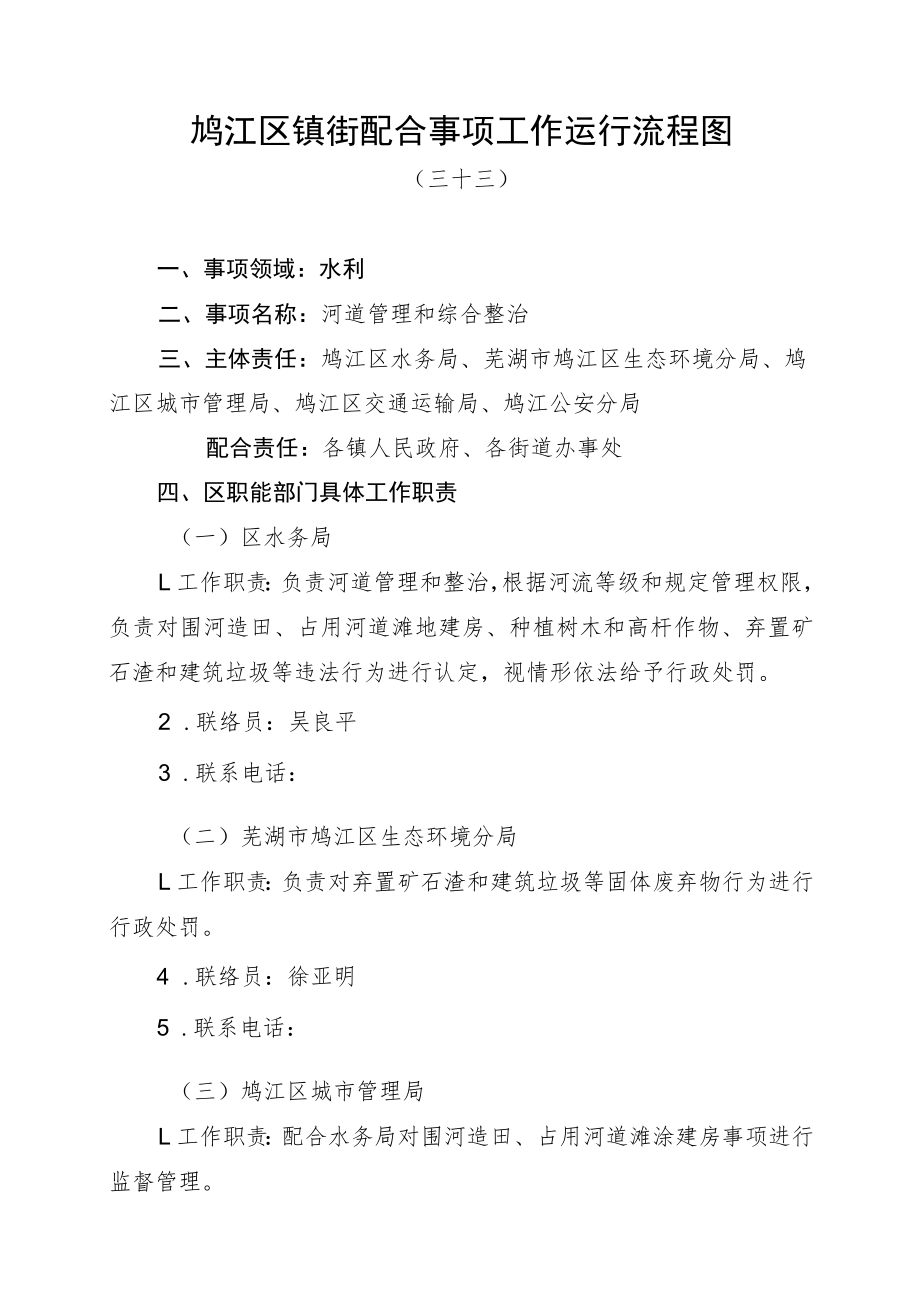 鸠江区镇街配合事项工作运行流程图.docx_第1页