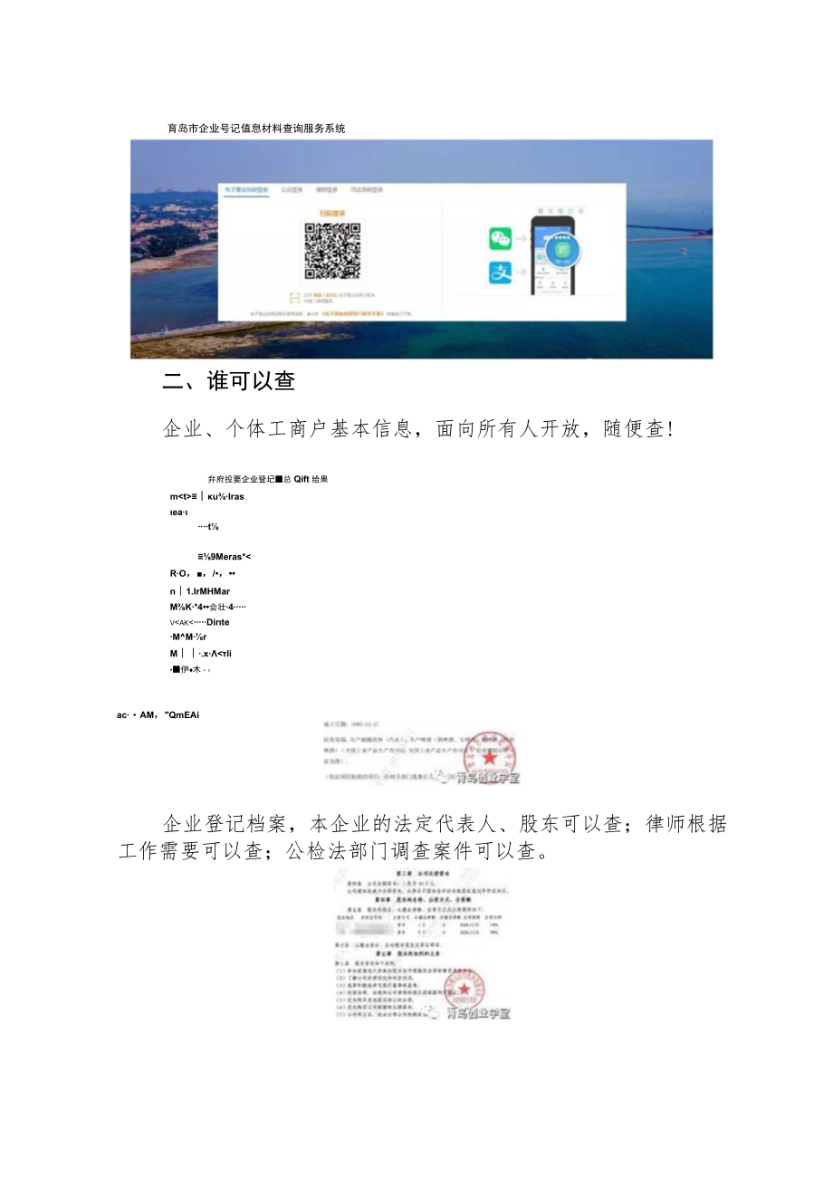 青岛市企业登记档案及基本信息在线查询操作指引.docx_第2页