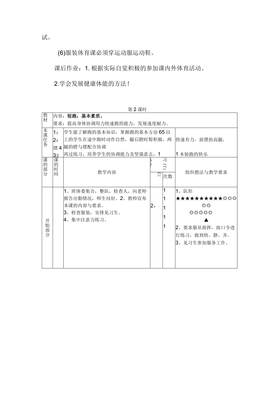 初中七年级体育与健康教案全集共42课时.docx_第3页