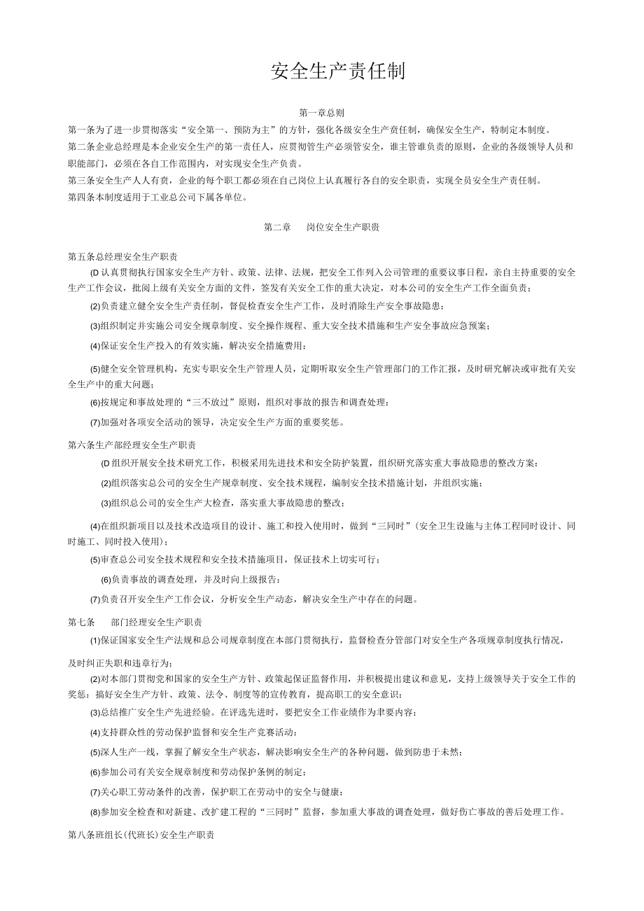 安全生产责任制.docx_第1页