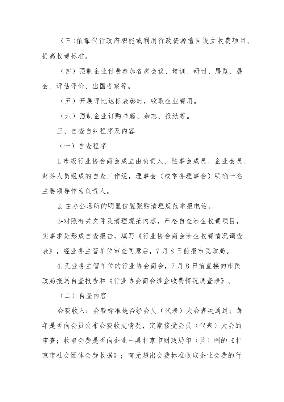 行业协会商会收费情况自查自纠报告范文五篇.docx_第3页