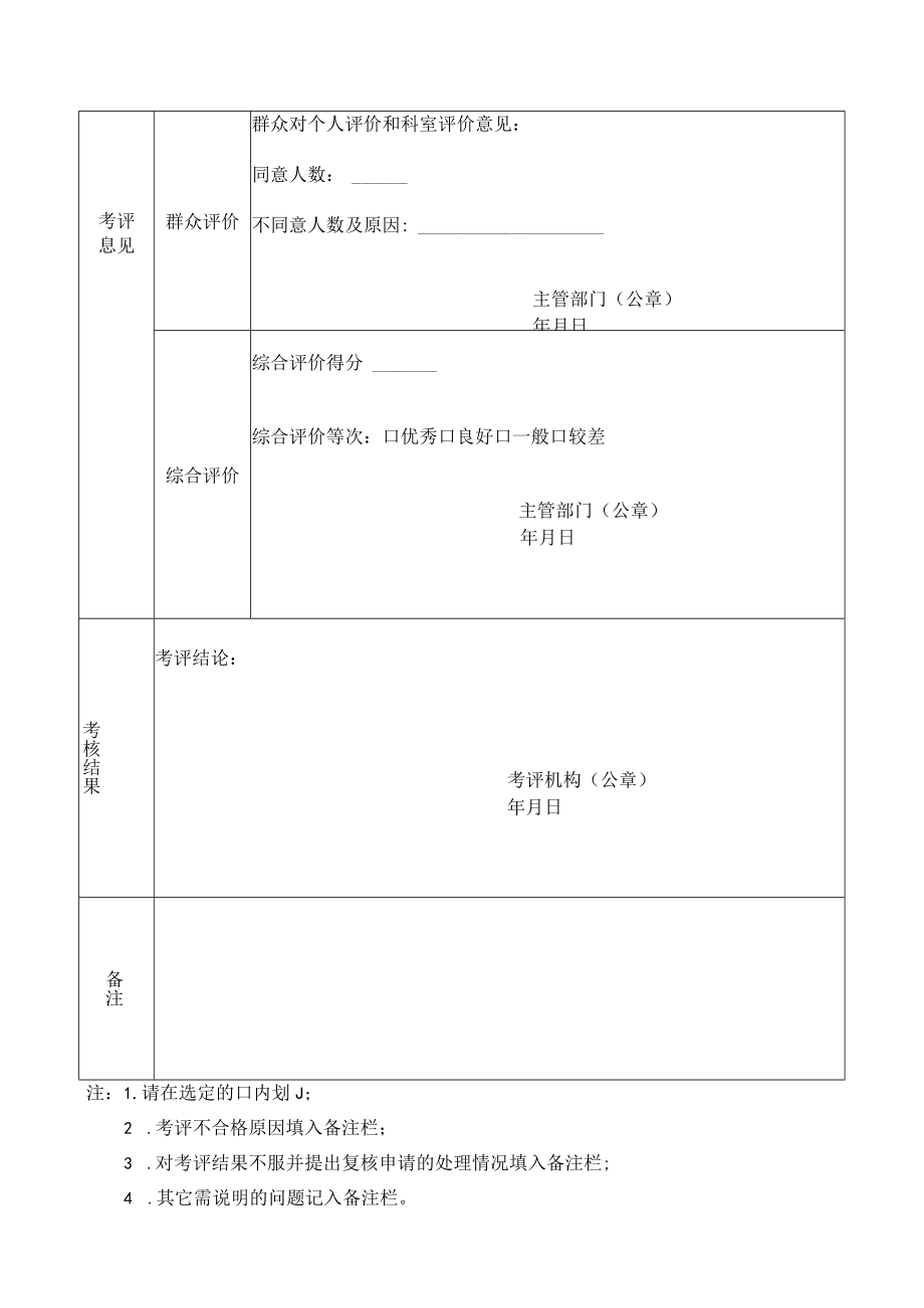 医务人员医德考评表及填表说明.docx_第2页