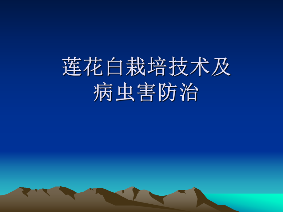 莲花白栽培技术及.ppt_第1页