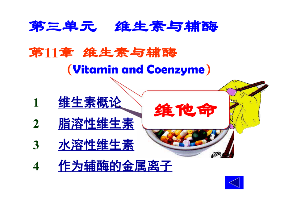 《生物化学》维生素与辅酶.ppt_第1页