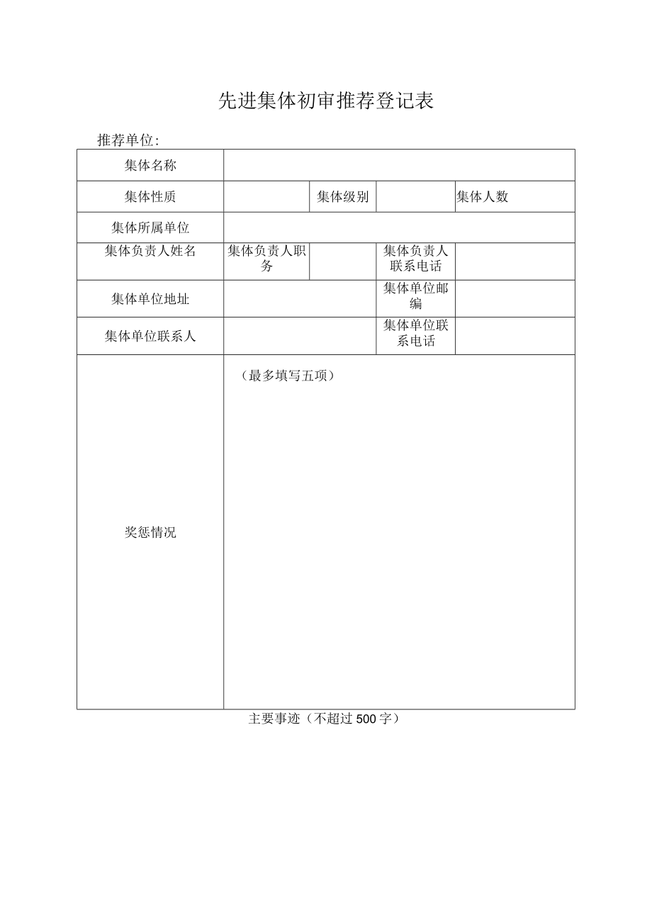 先进集体初审推荐登记表.docx_第1页