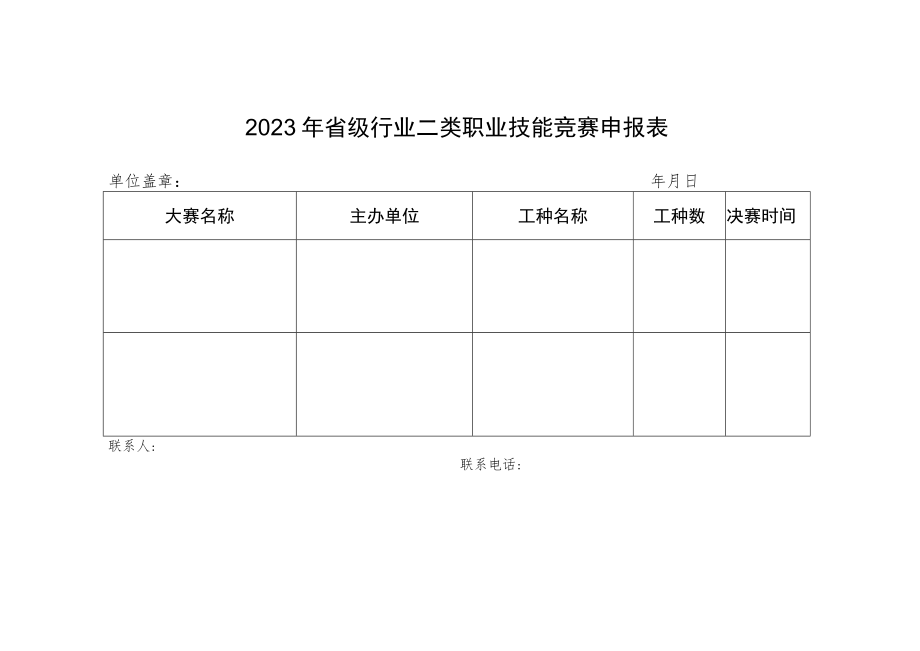 2023年省级行业一类、二类职业技能竞赛申报表.docx_第2页