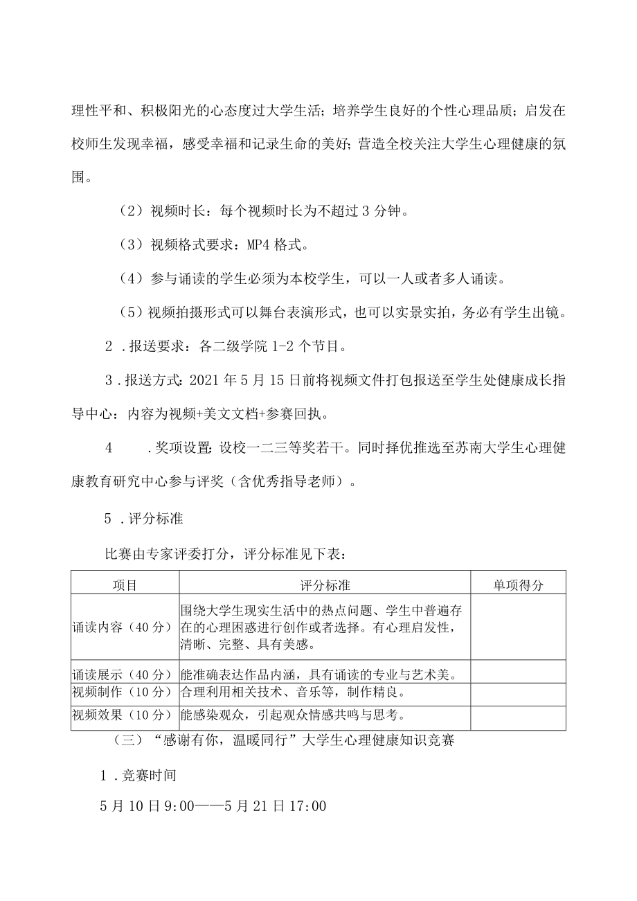 XX学院2021年心理健康月活动方案.docx_第2页