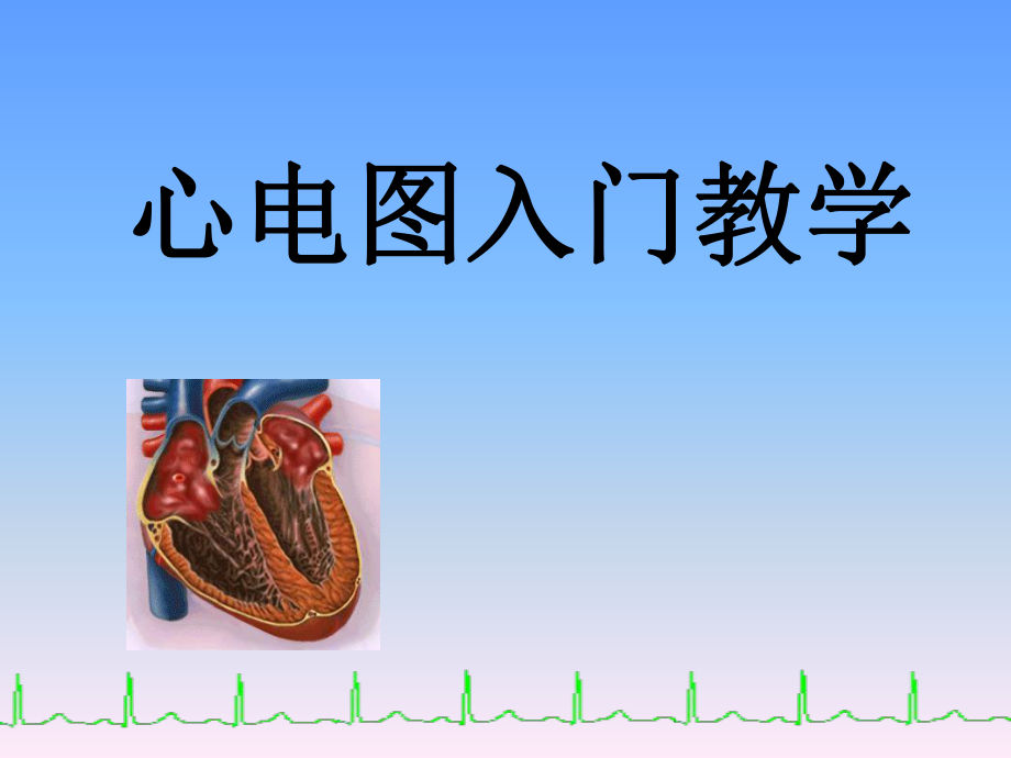 心电图入门教学.ppt_第1页