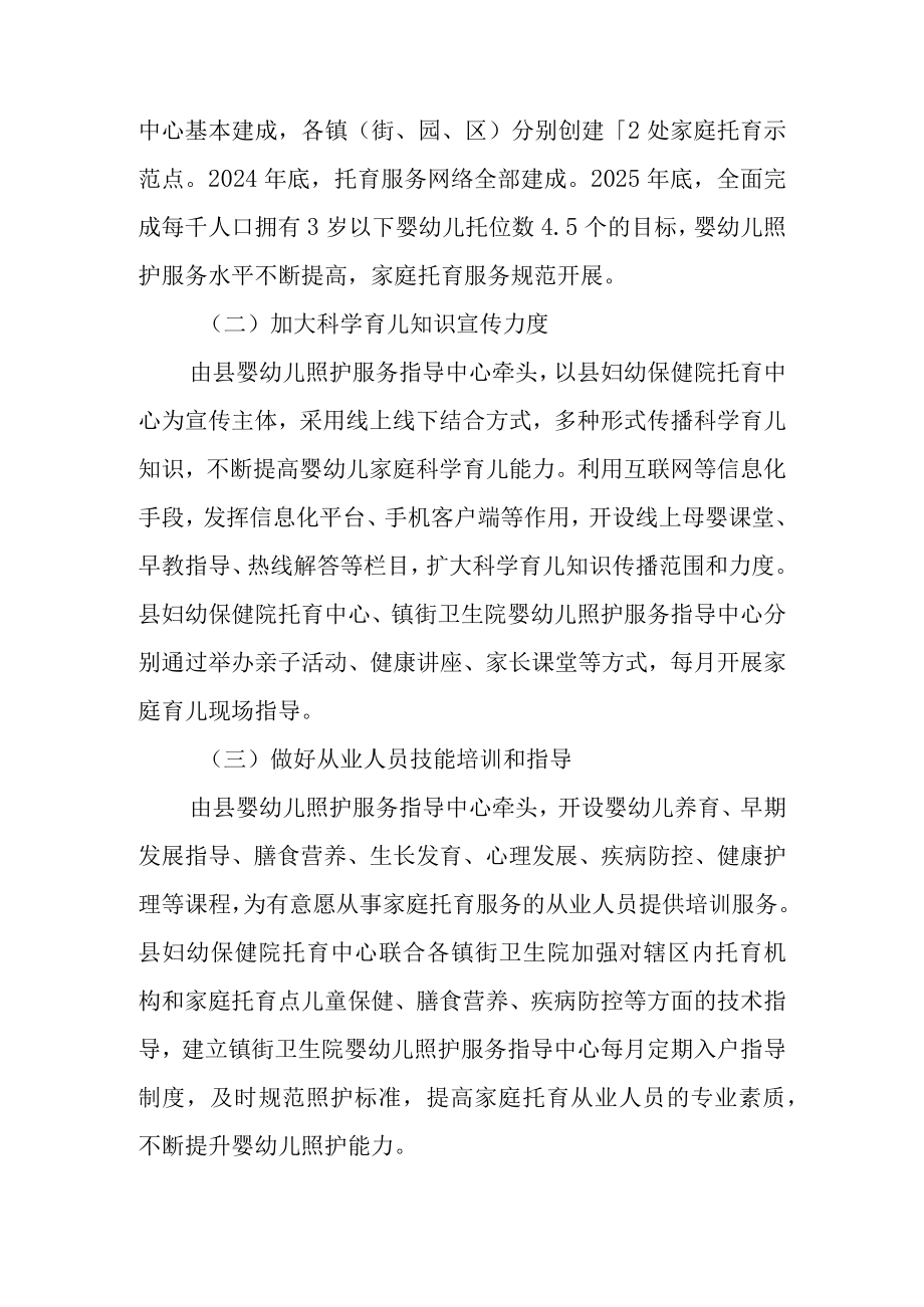 关于加快家庭托育点建设的实施方案.docx_第2页