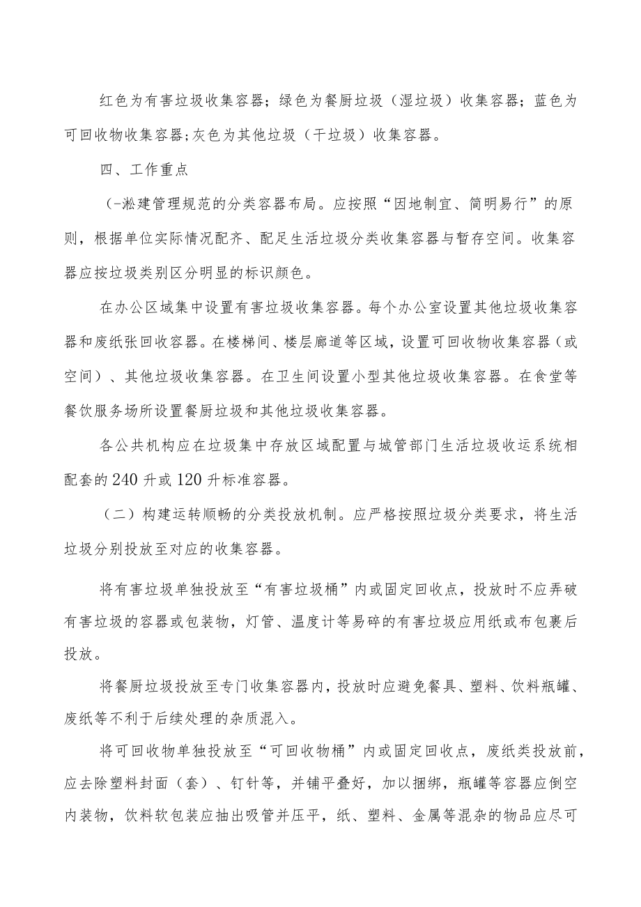 省直公共机构生活垃圾强制分类实施方案.docx_第2页