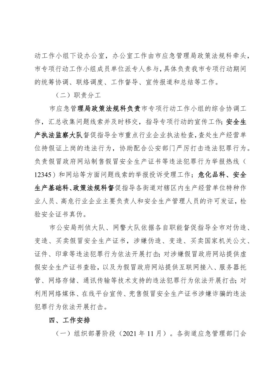 关于加快开展打击假冒政府网站制售假冒安全生产证书专项行动的实施方案.docx_第2页