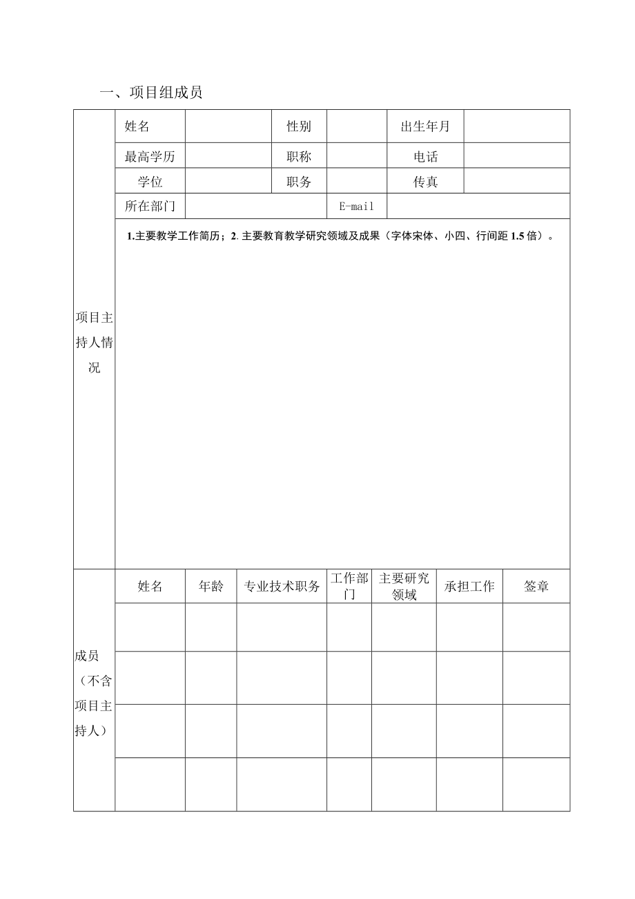 XX大学教育教学改革研究项目立项申报书.docx_第3页