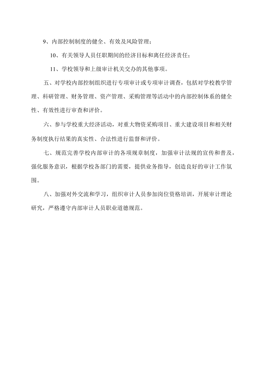 XX大学审计处工作职责.docx_第2页