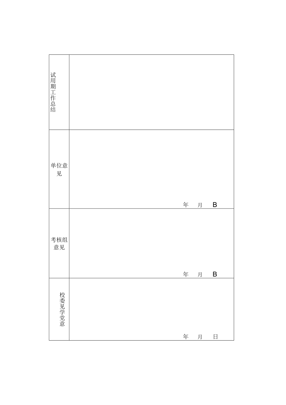 XX大学任职期满干部登记表.docx_第2页