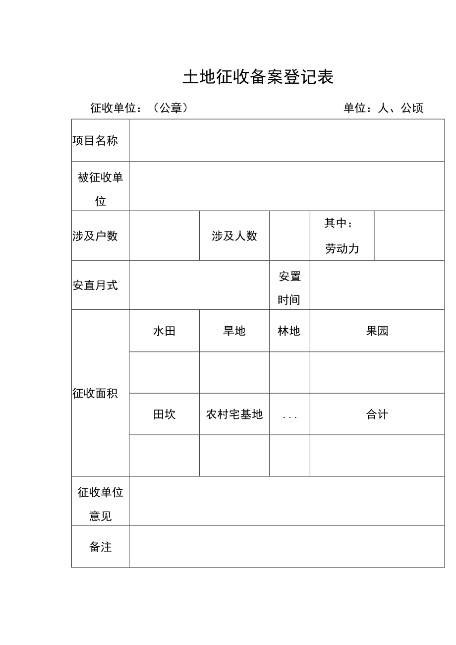 土地征收备案登记表.docx_第1页