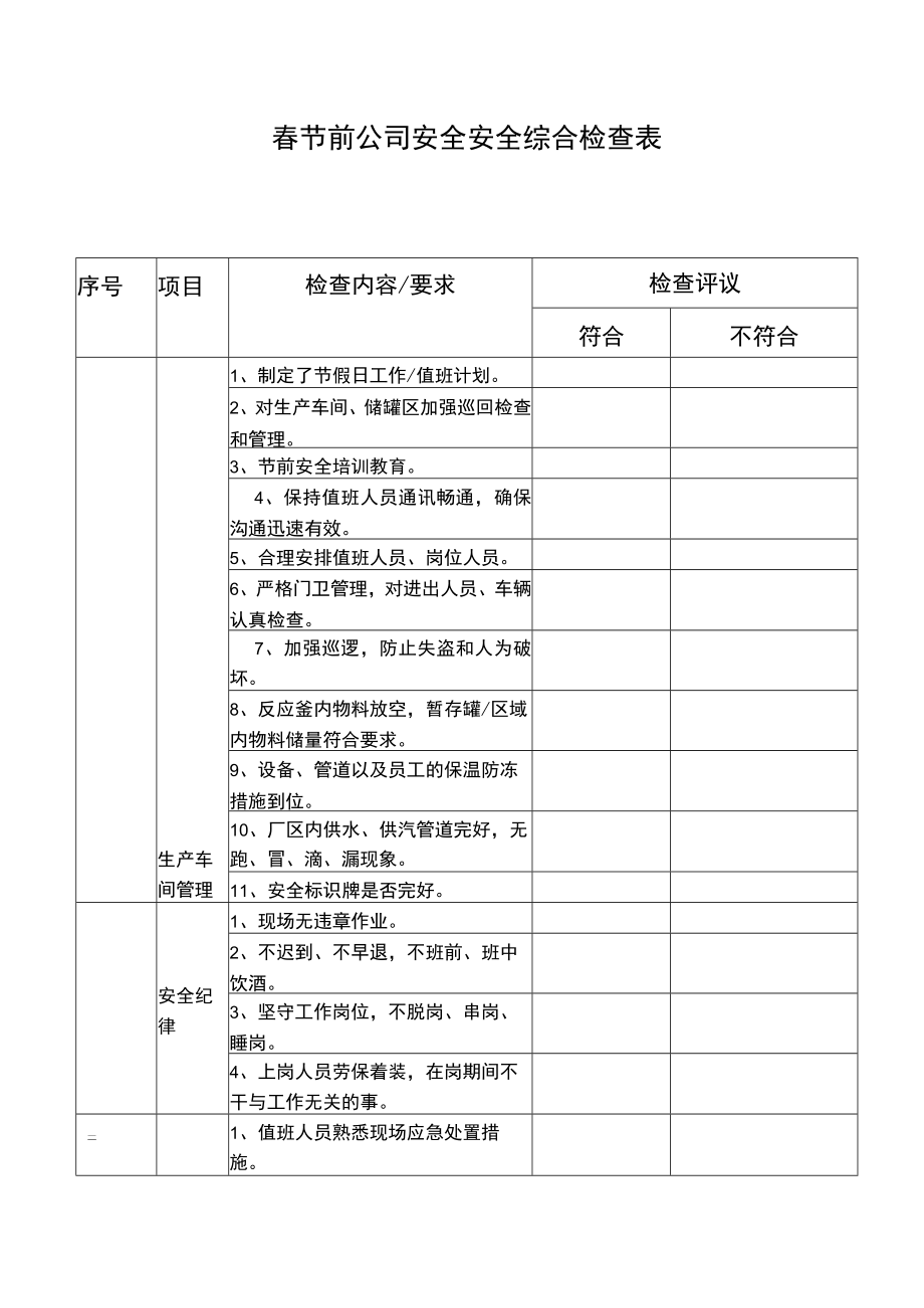 节前及复工安全检查表.docx_第2页