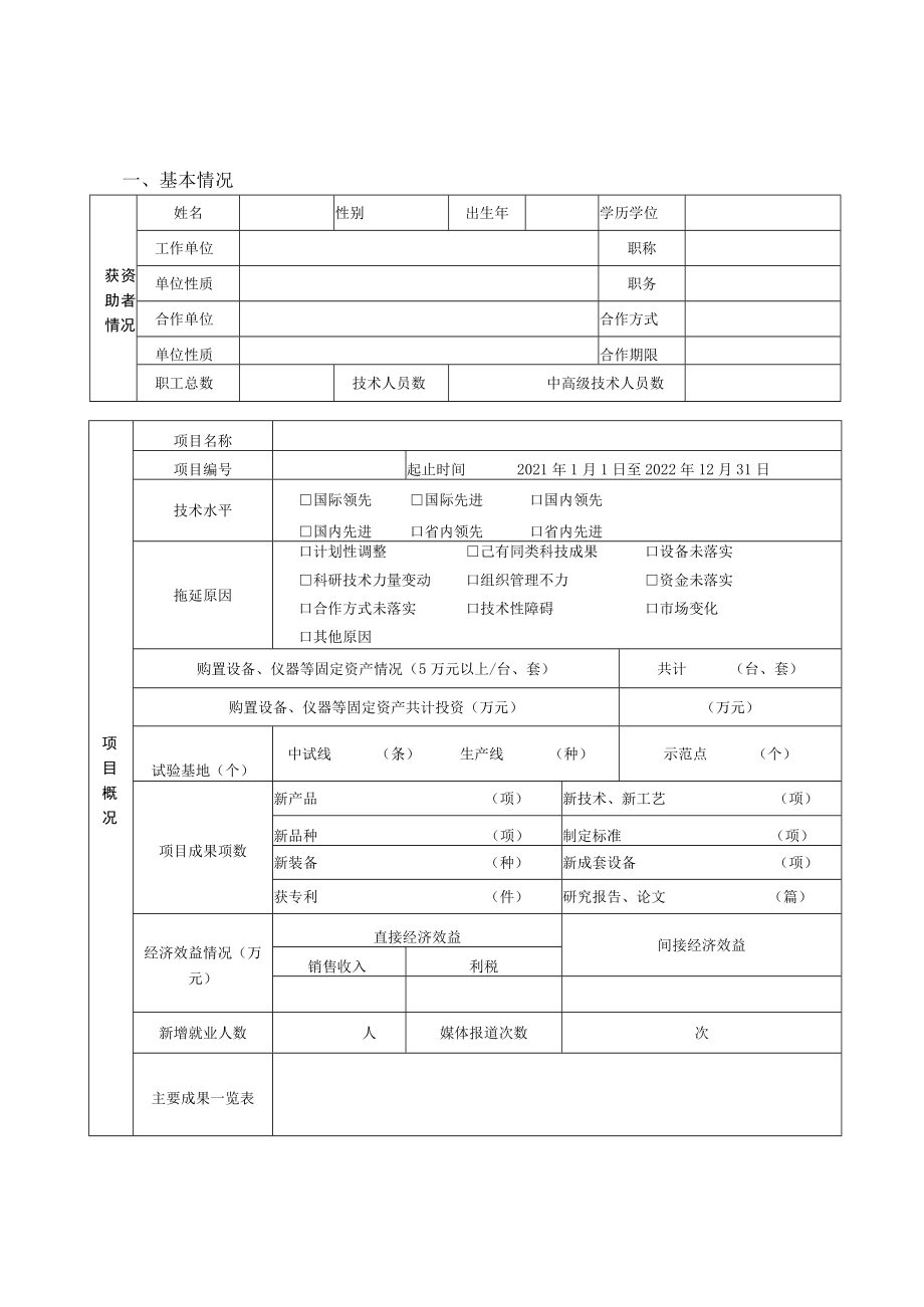 中原科技、产业创业领军人才获资助项目验收总结报告、延期申请表.docx_第3页