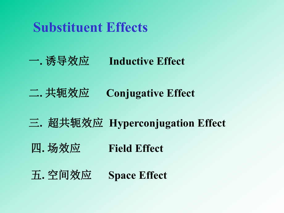 高等有机化学之有机化学中的取代基效应.ppt_第2页