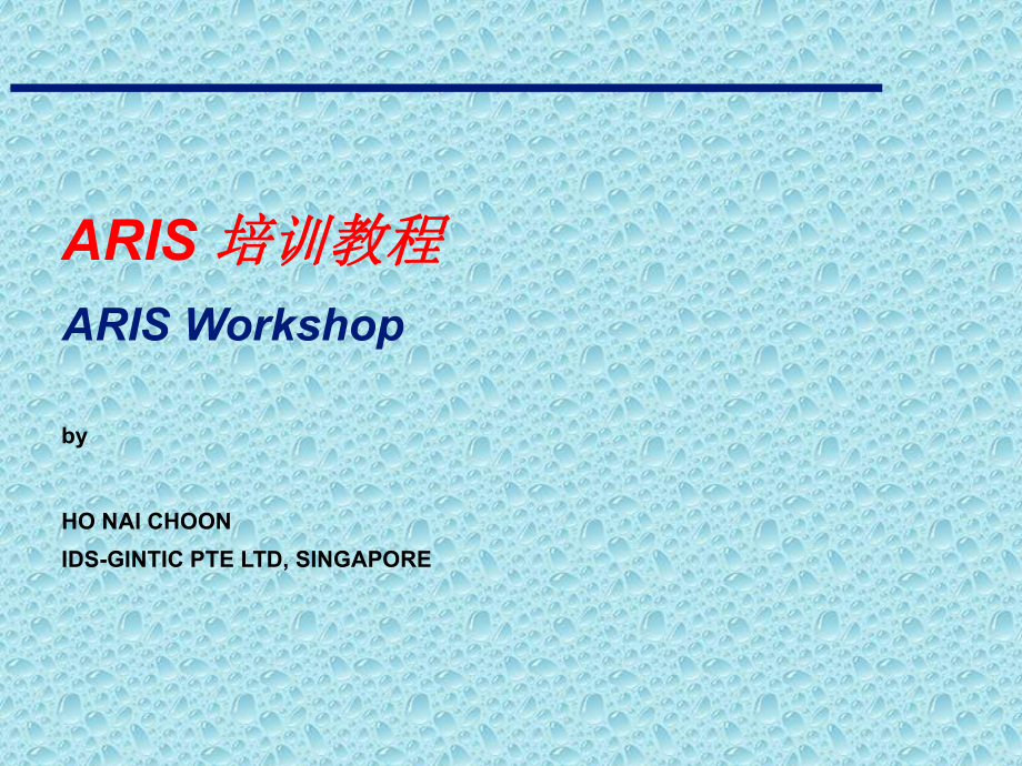 ARIS培训教程.ppt_第1页