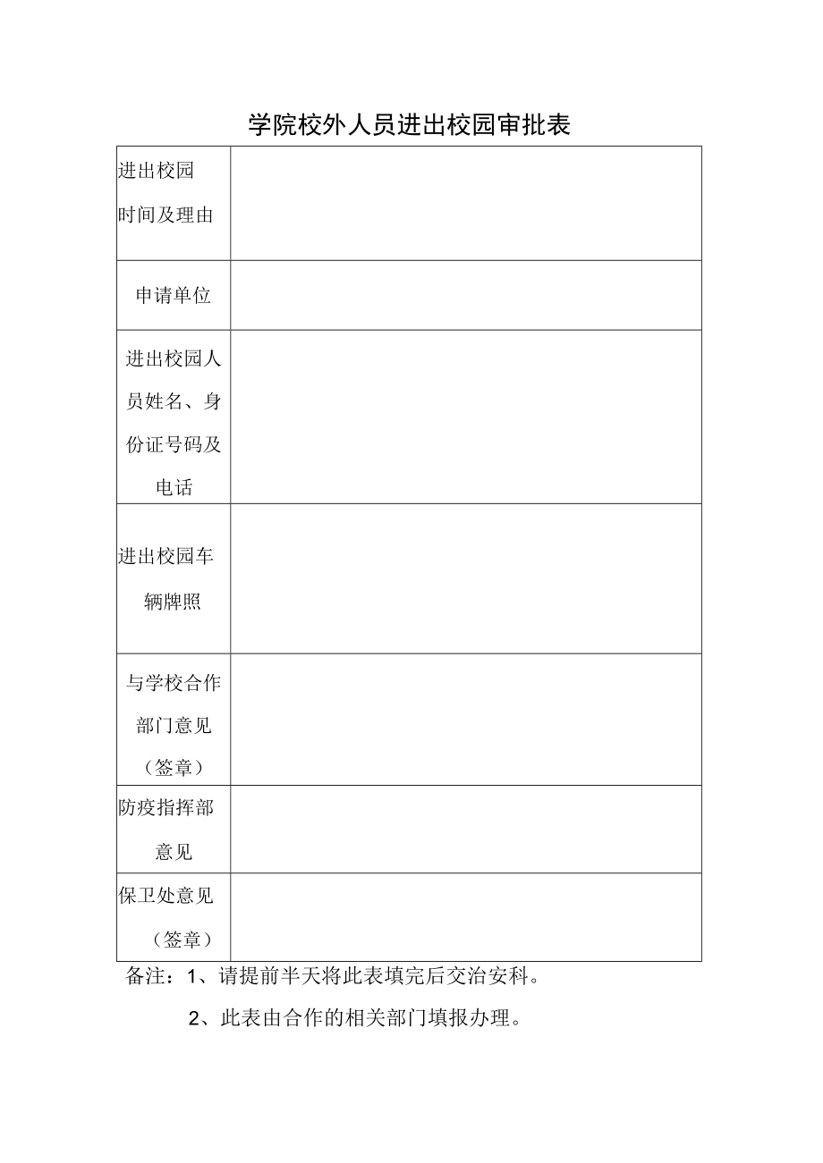 学院校外人员进出校园审批表.docx_第1页