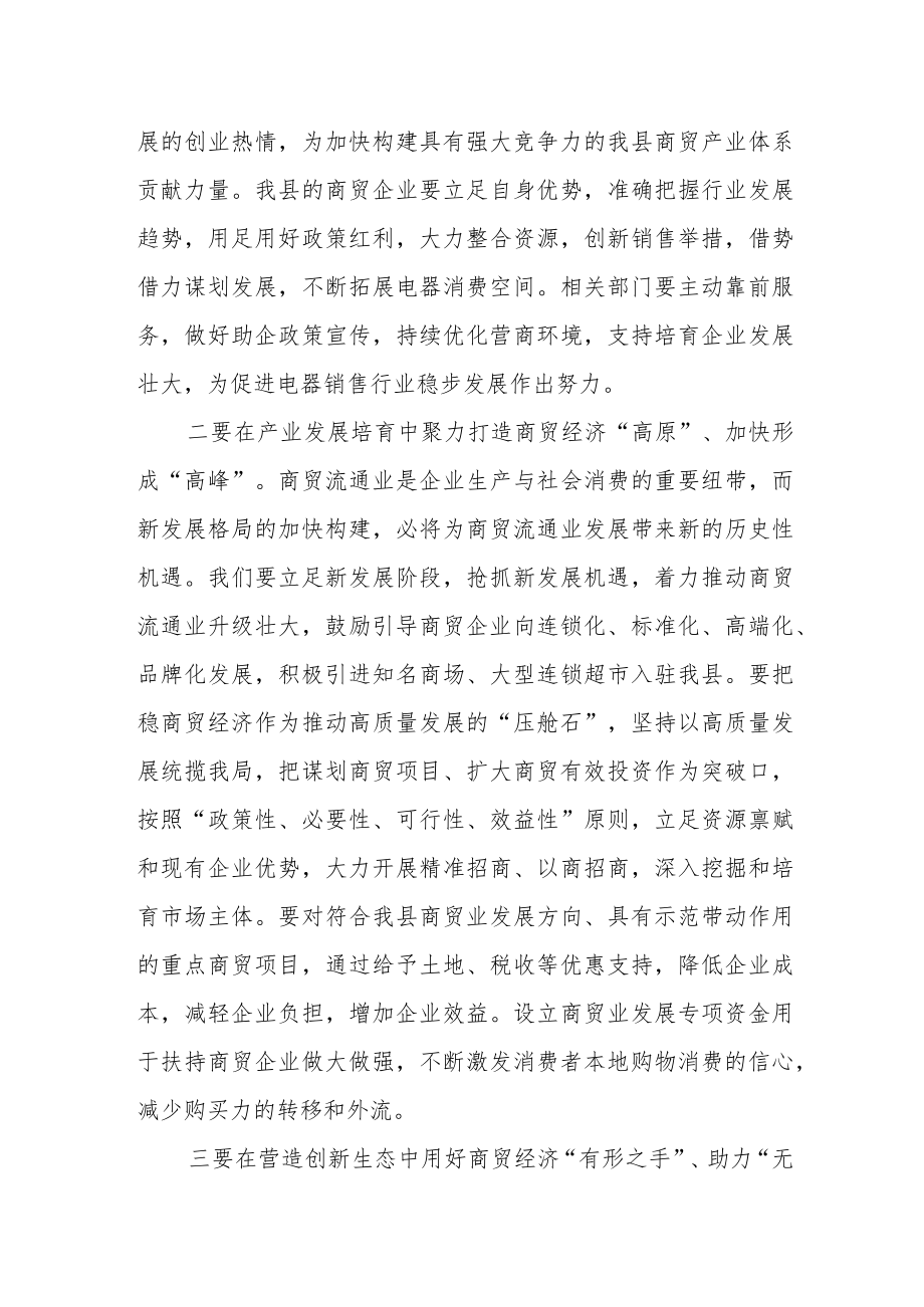 XX副县长在全县商贸经济发展促进会上的讲话.docx_第2页