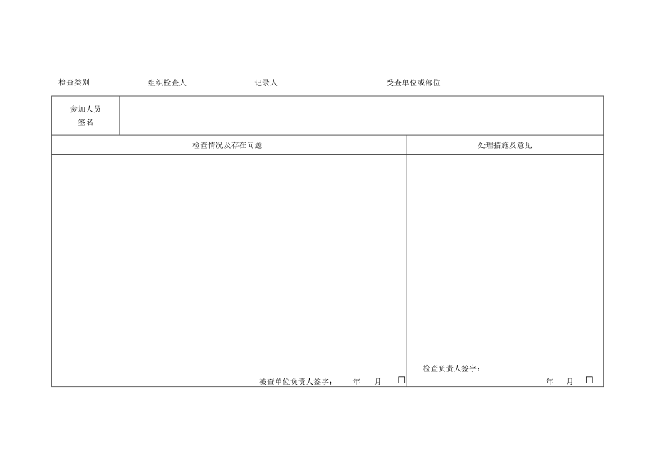 安全生产检查记录台账模板.docx_第2页