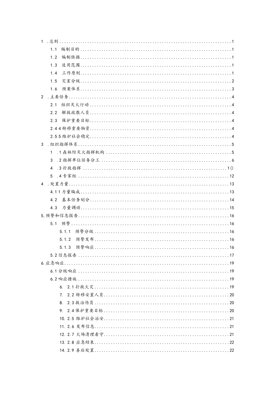 预案ZXYA-12版本号2022年第一版东辽县森林火灾应急预案.docx_第3页