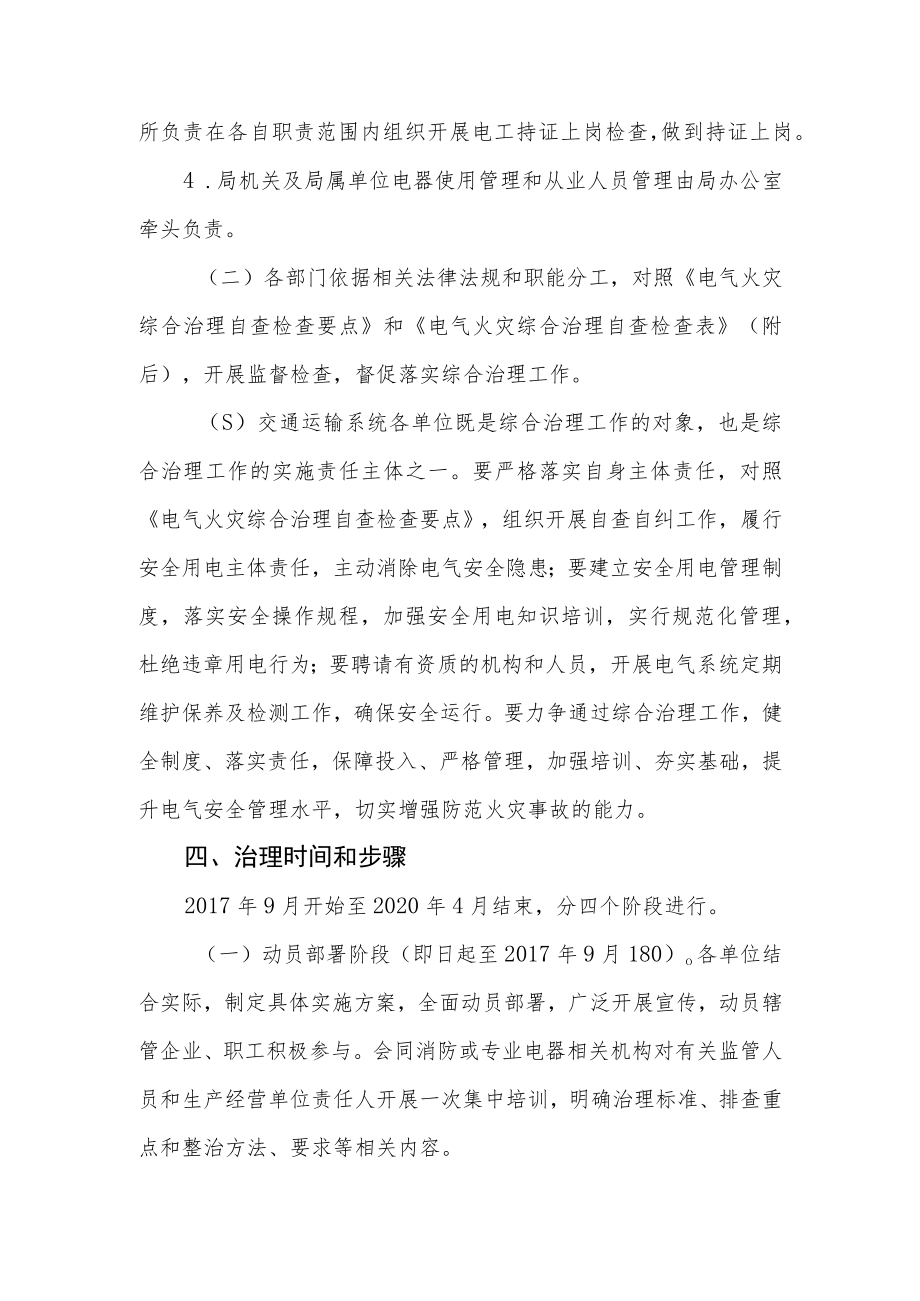 连江县交通运输系统电气火灾综合治理实施方案.docx_第3页