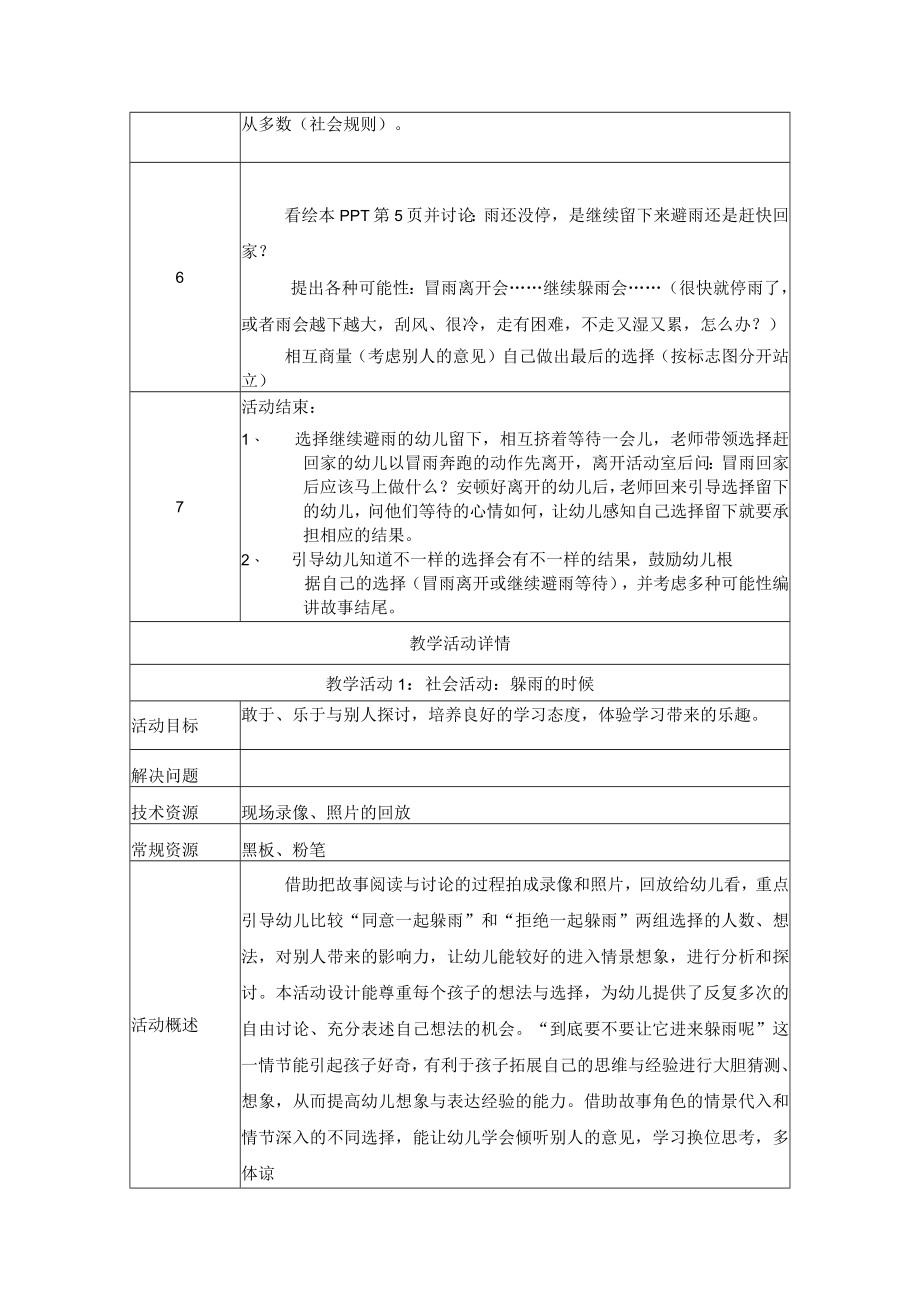 心理健康教育：雨中的蘑菇 教学设计.docx_第3页