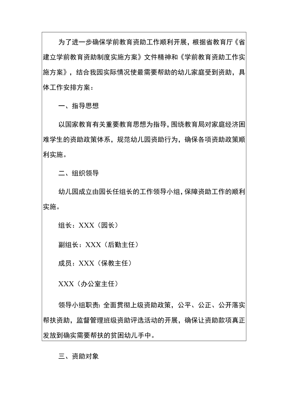 2023幼儿园关于学前国家助学金的实施方案（详细版）.docx_第2页