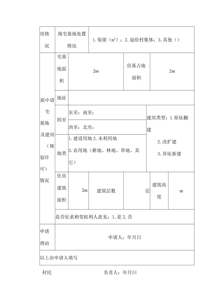 农村宅基地和建房（规划许可）申请表.docx_第2页