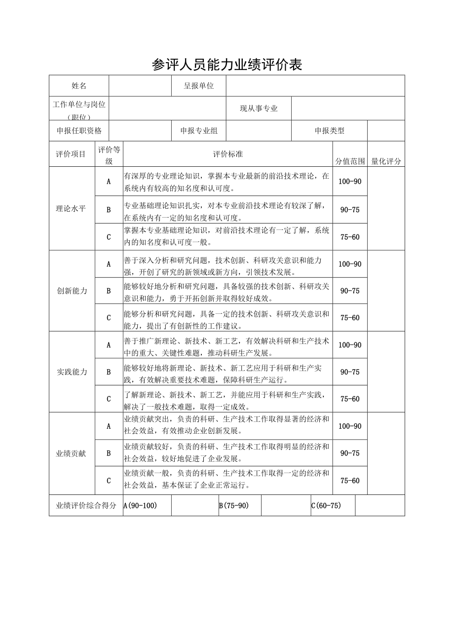 职称评审系列表格模板.docx_第2页