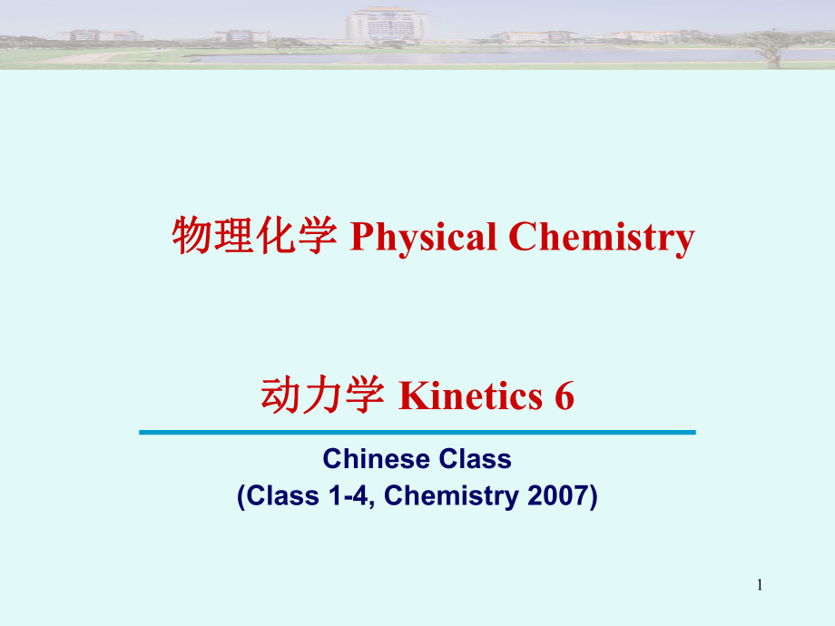 厦大物理化学动力学6.ppt_第1页