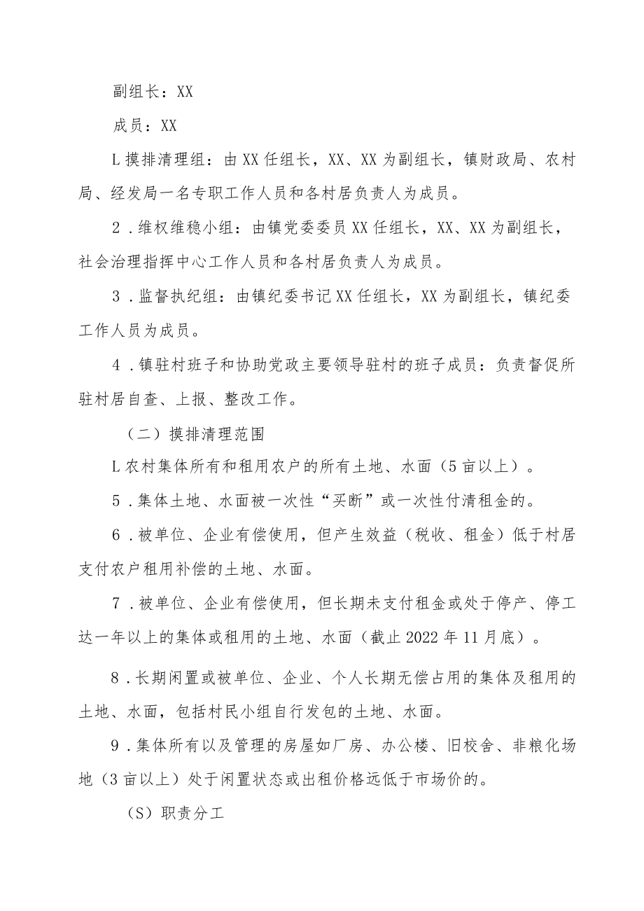 XX镇农村集体资产资源经营管理问题专项整治工作方案.docx_第2页