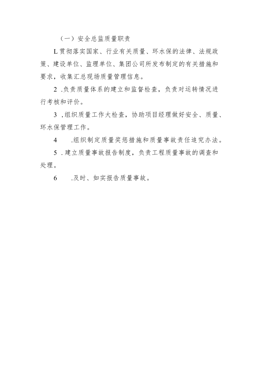 铁路工程项目部岗位质量管理责任制【安全总监职责】.docx_第1页