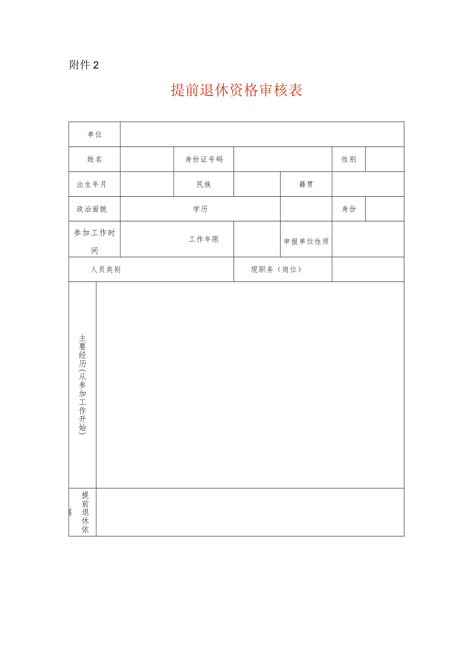 提前退休资格审核表.docx_第1页