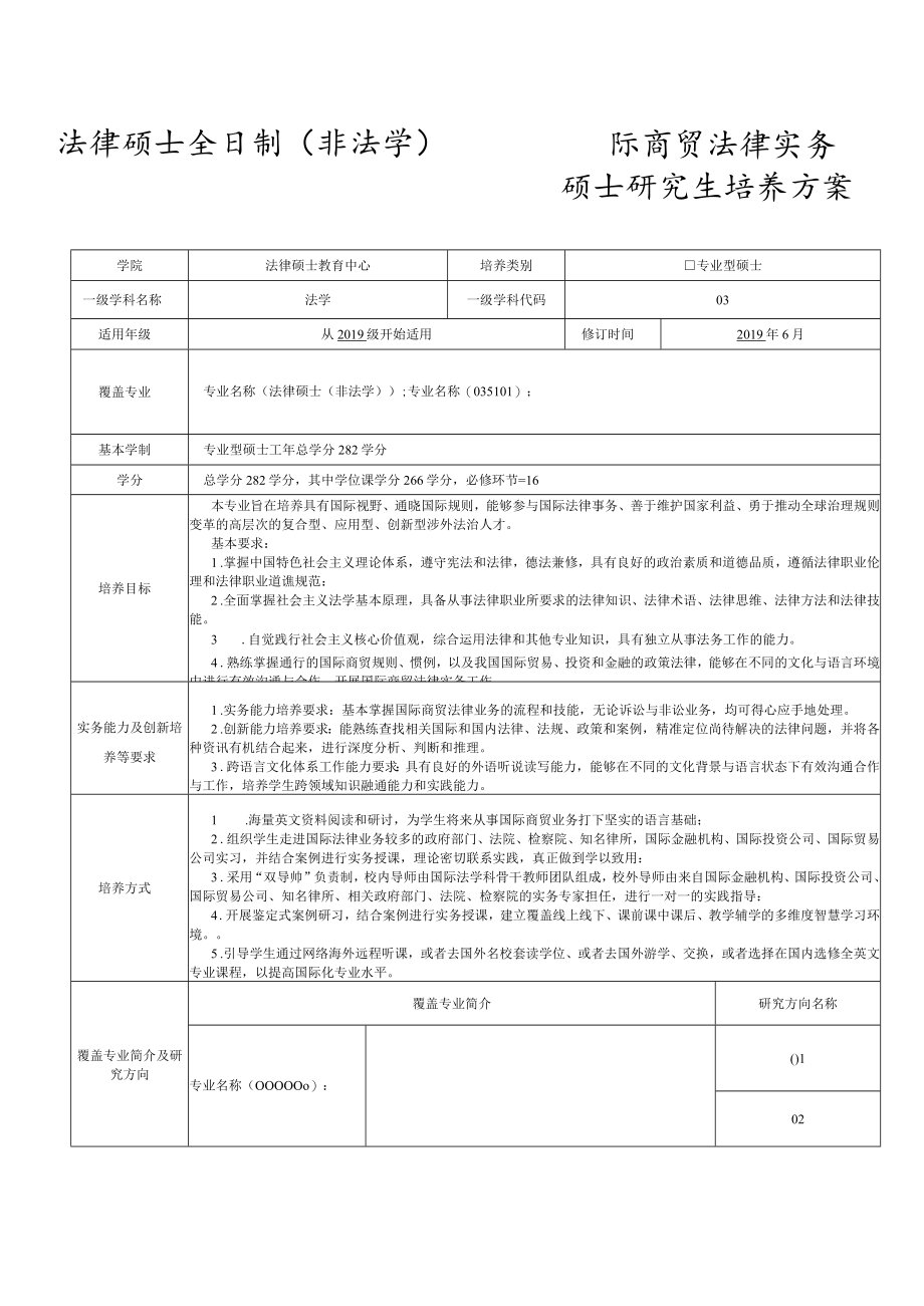 法律硕士全日制（非法学）国际商贸法律实务.docx_第1页