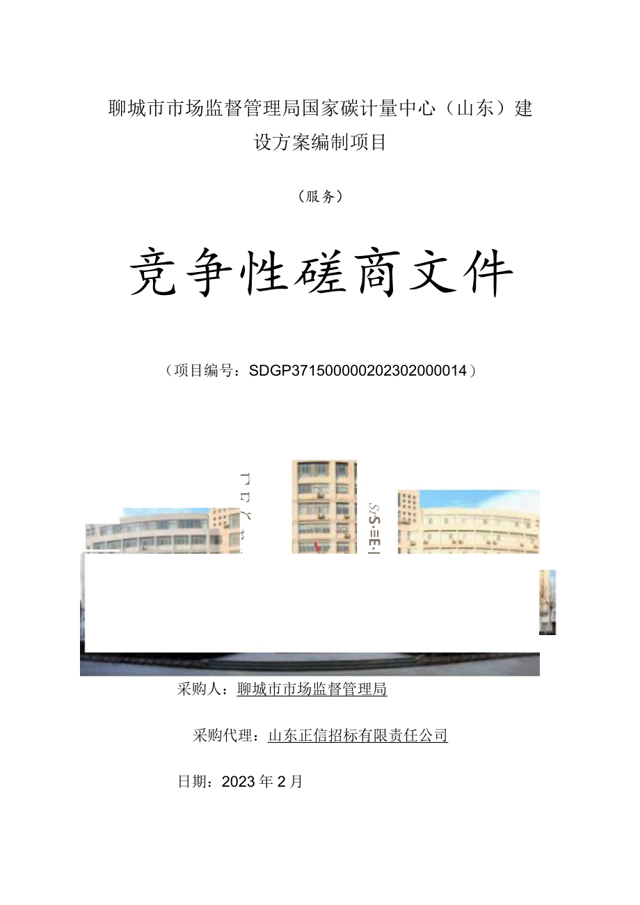 聊城市市场监督管理局国家碳计量中心（山东）建设方案编制.docx_第1页