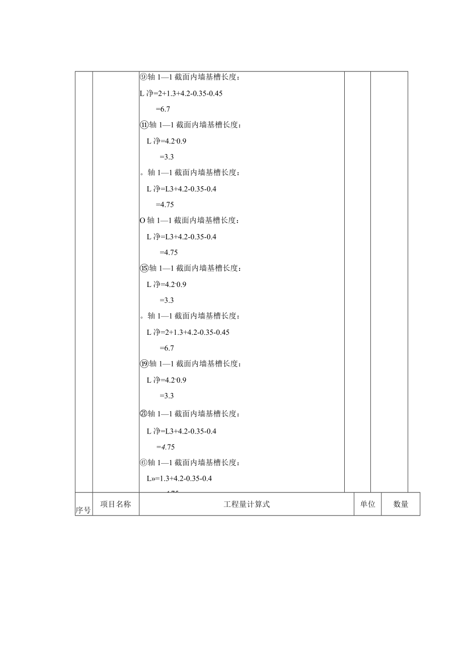 某六层住宅楼工程量计算书.docx_第2页