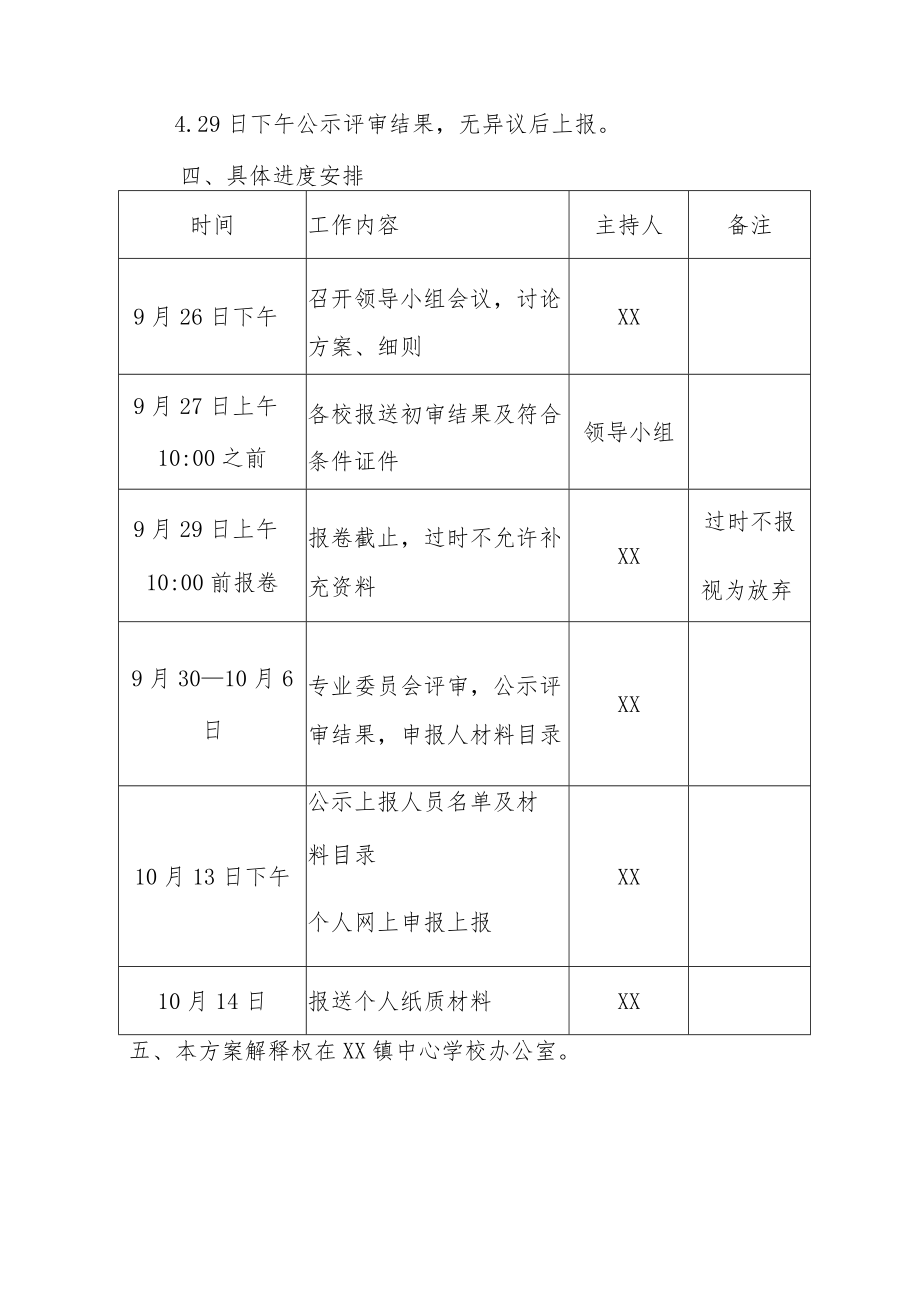 XX镇中心学校2022年教师职称评审方案.docx_第3页