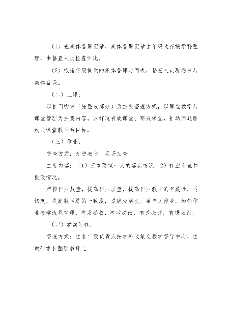 XX中学教学督导方案.docx_第2页